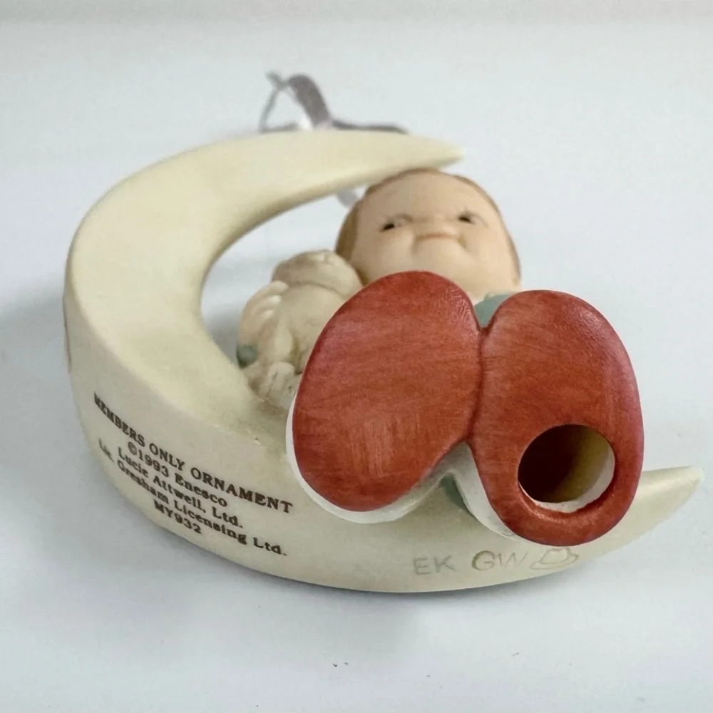 Vintage 90s Enesco Ornament I’m Bringing Good Luck Memories of Yesterday MY932